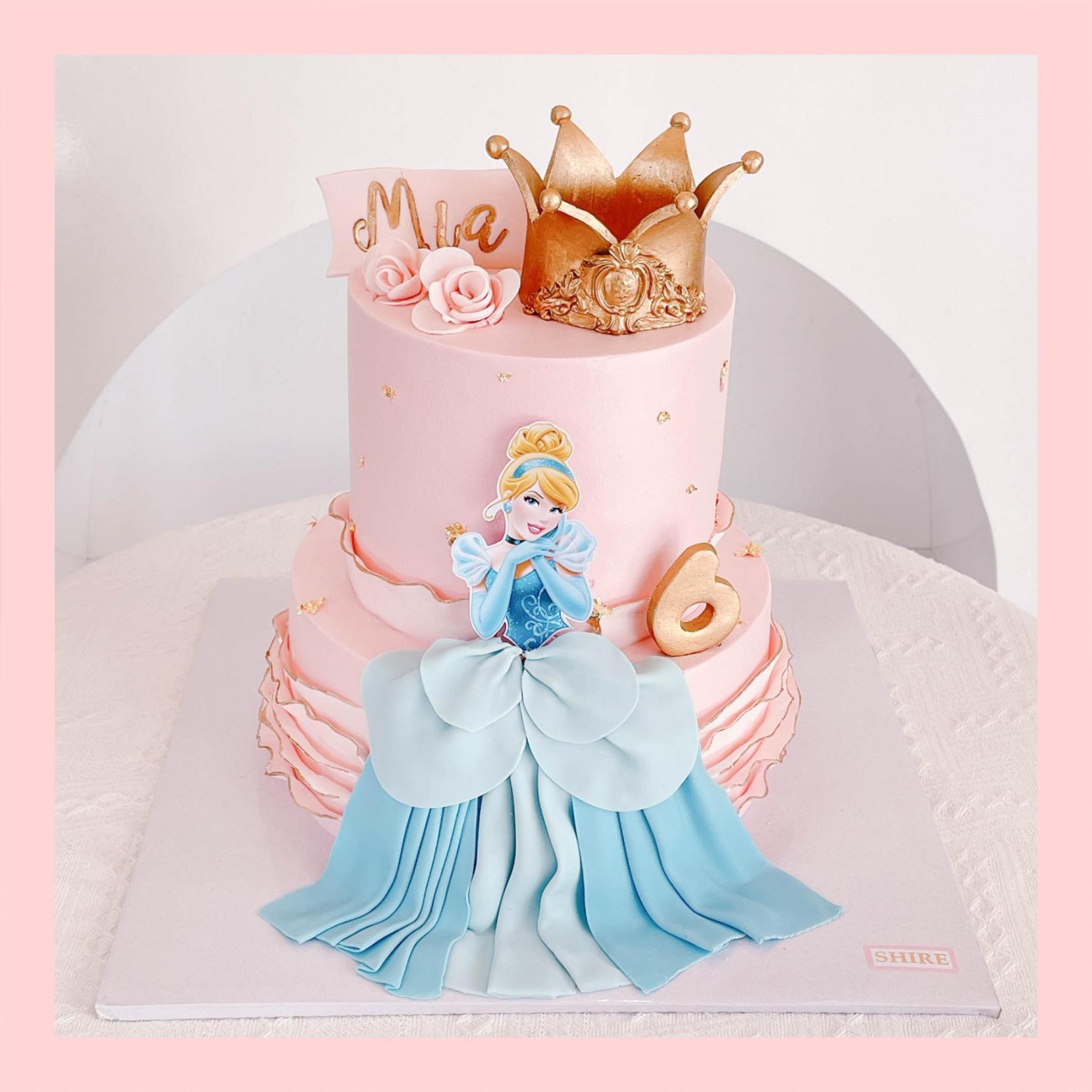 Bánh kem Lọ Lem Cinderella - Bánh sinh nhật công chúa Disney