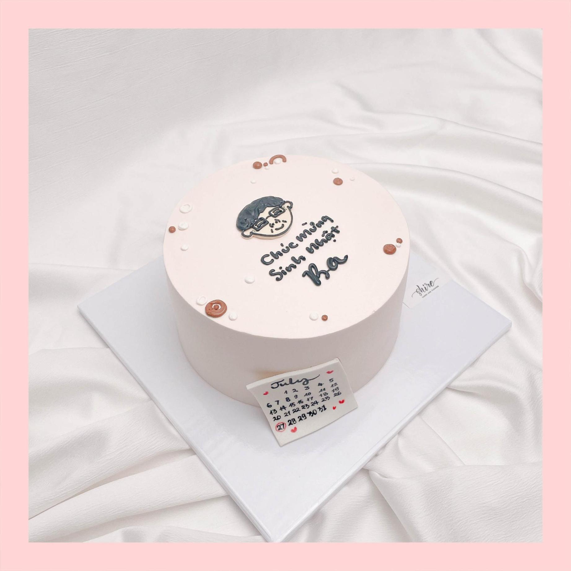 Bánh kem vẽ người nam - Bánh kem sinh nhật cho nam