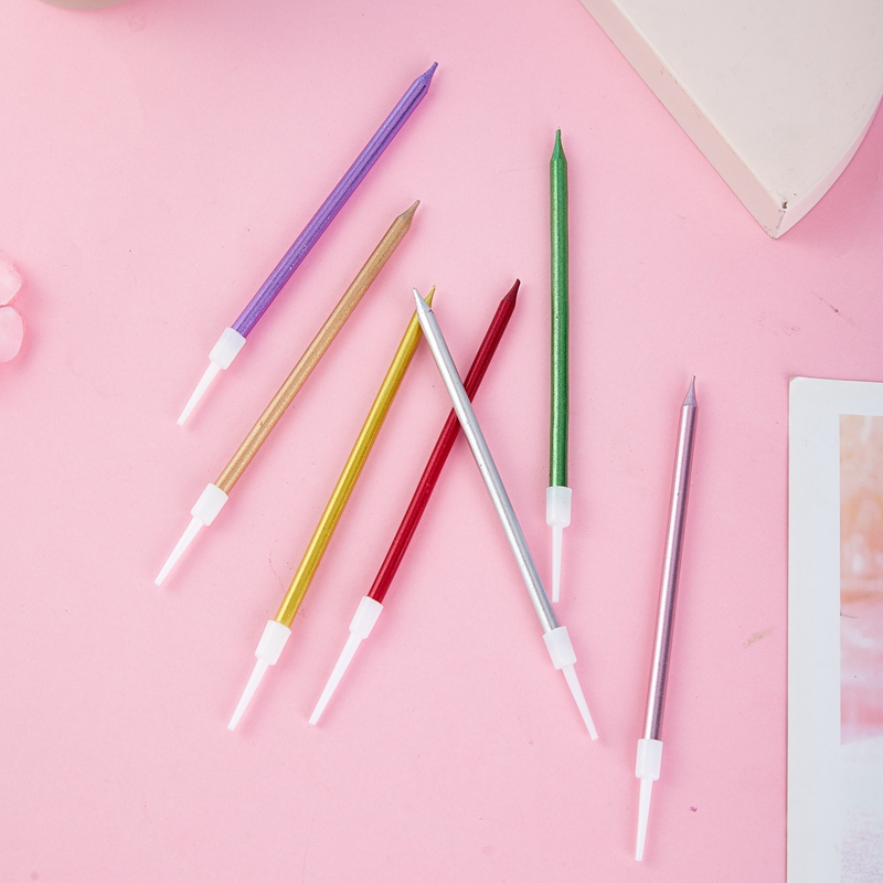 Nến sinh nhật nhũ đơn cao cấp