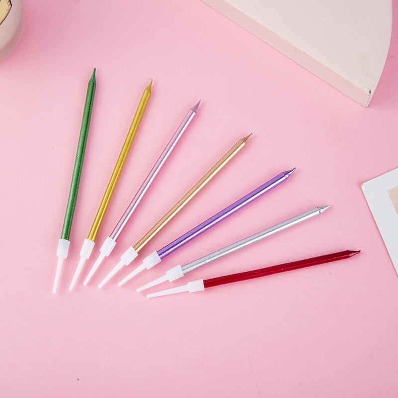 Nến sinh nhật nhũ đơn cao cấp