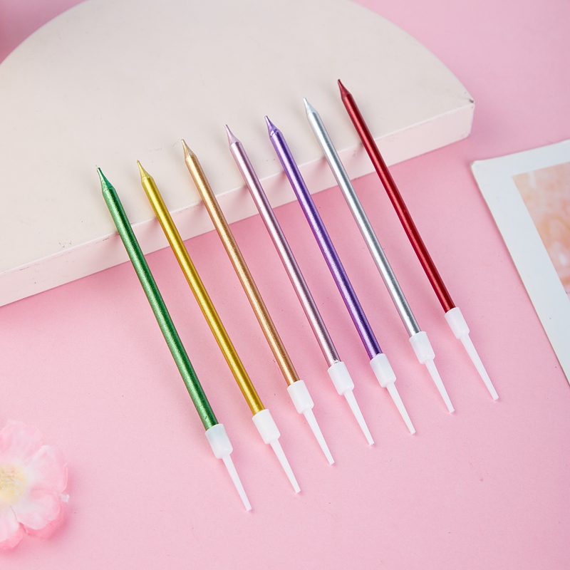 Nến sinh nhật nhũ đơn cao cấp