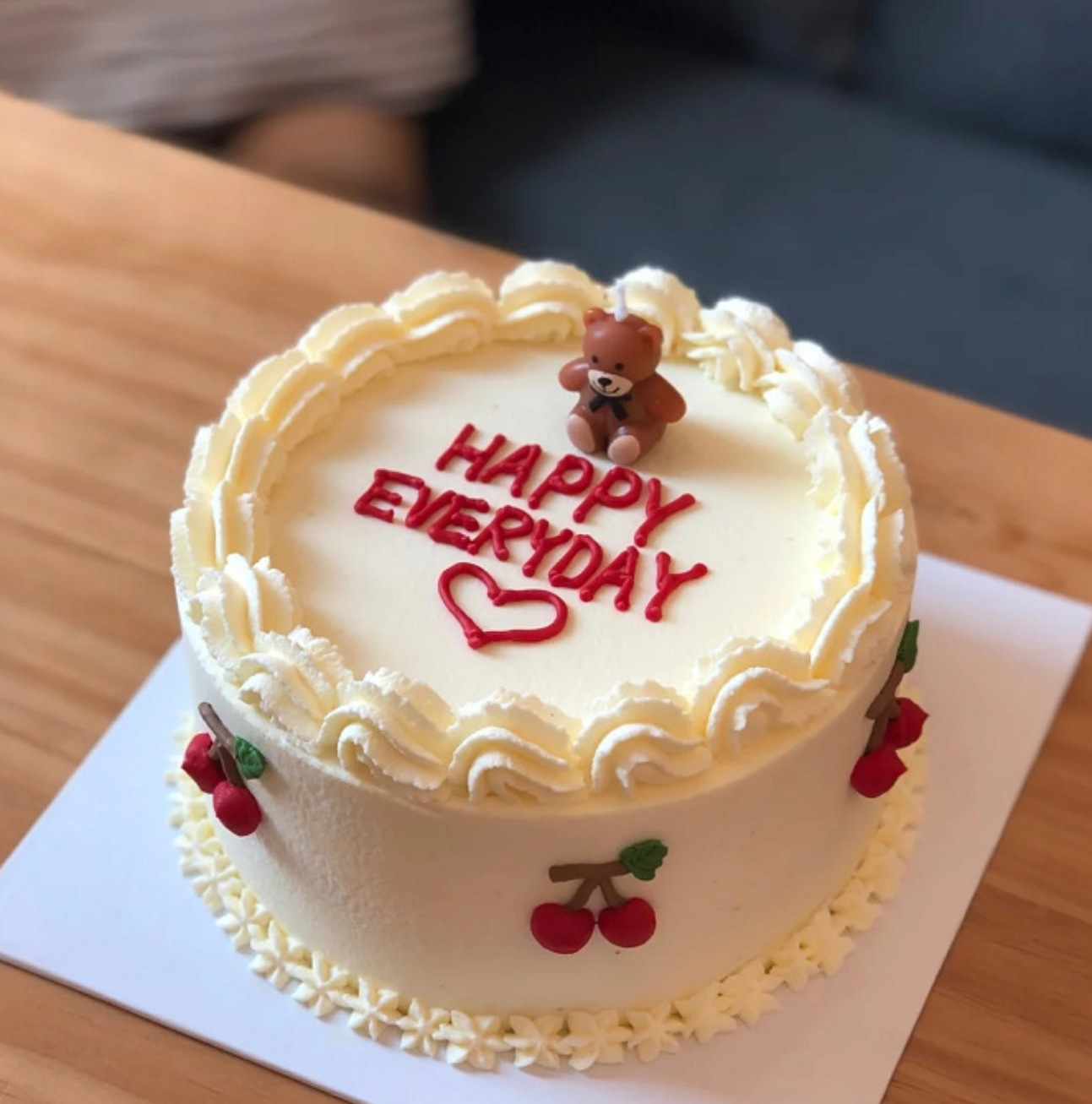 Nến sinh nhật hình gấu bông nhỏ nâu/trắng