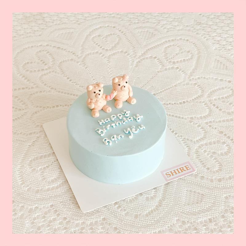 Mini Bento bắt kem 3D - Bánh kem bơ mini hộp bã mía