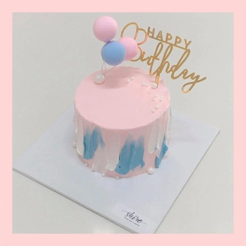 Bánh mini phụ kiện hiện đại - Bánh kem bơ mini 10-12cm