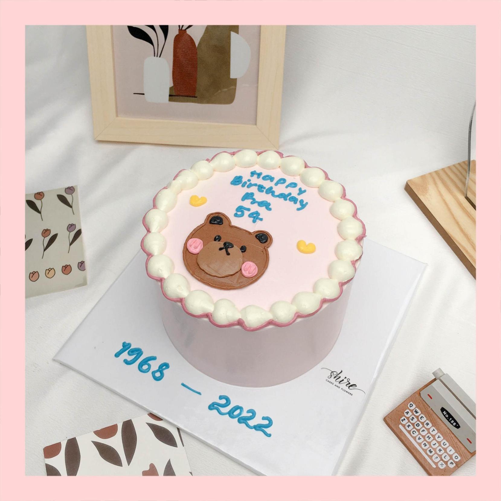 Bánh mini hình thú cute cho bé  - Bánh kem bơ mini 10-12cm