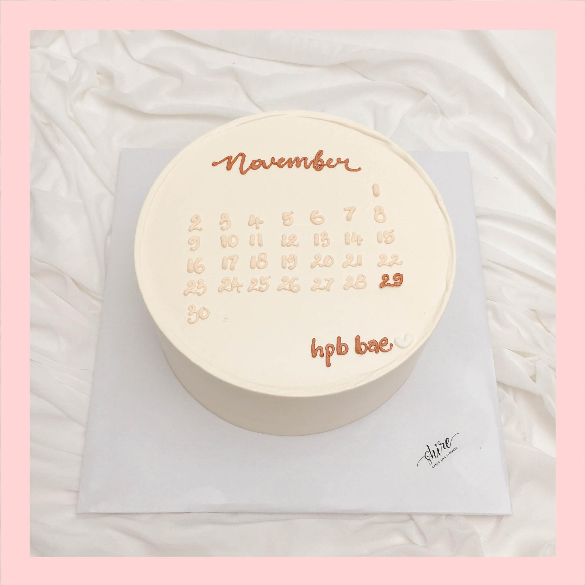 Bánh kem vẽ lịch - Bánh kem sinh nhật