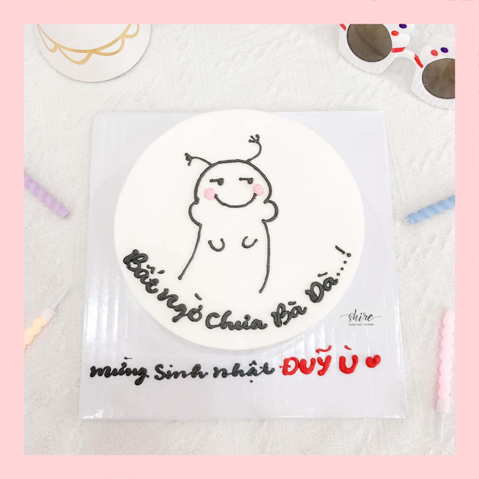 Bánh kem vẽ hình ngộ nghĩnh đáng yêu - Bánh kem sinh nhật