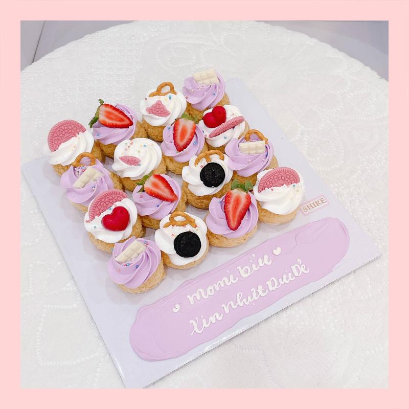 Su kem giòn xếp vuông - Choux creme