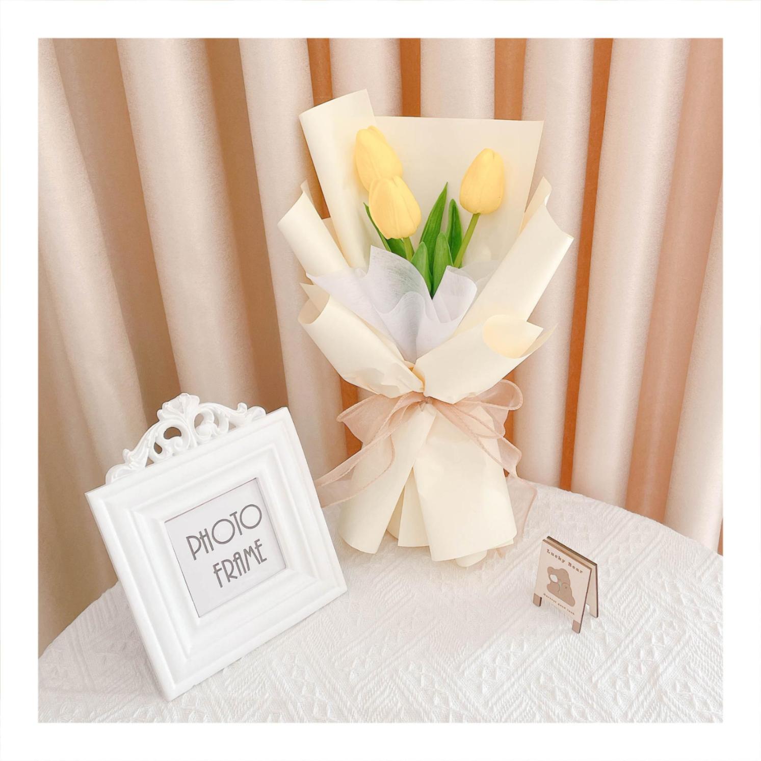 Hoa tulip PU dạng bó