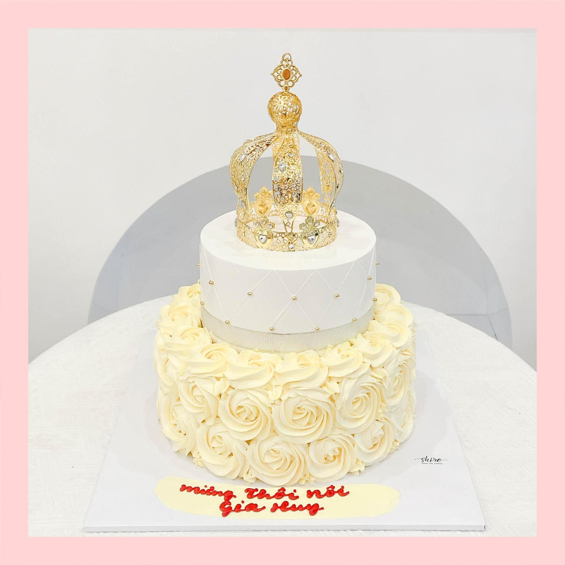 Bánh kem hai tầng cho nữ - Bánh kem sinh nhật cho nữ