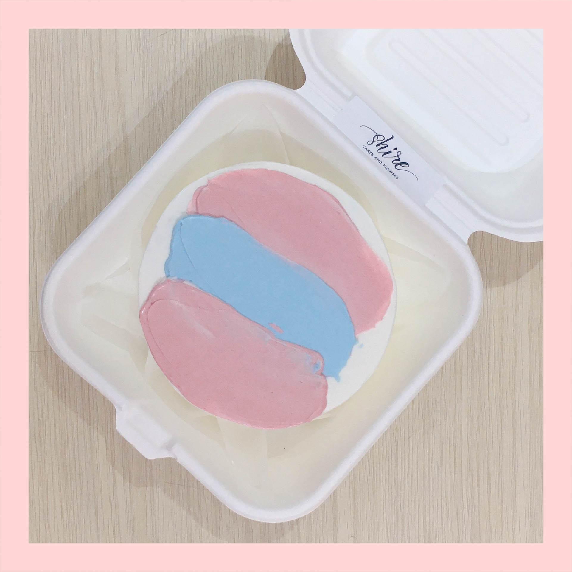Mini Bento tone màu mix - Bánh kem bơ mini hộp bã mía