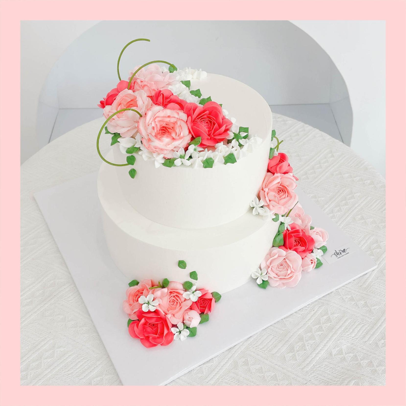 Bánh kem hai tầng cho nữ - Bánh kem sinh nhật cho nữ