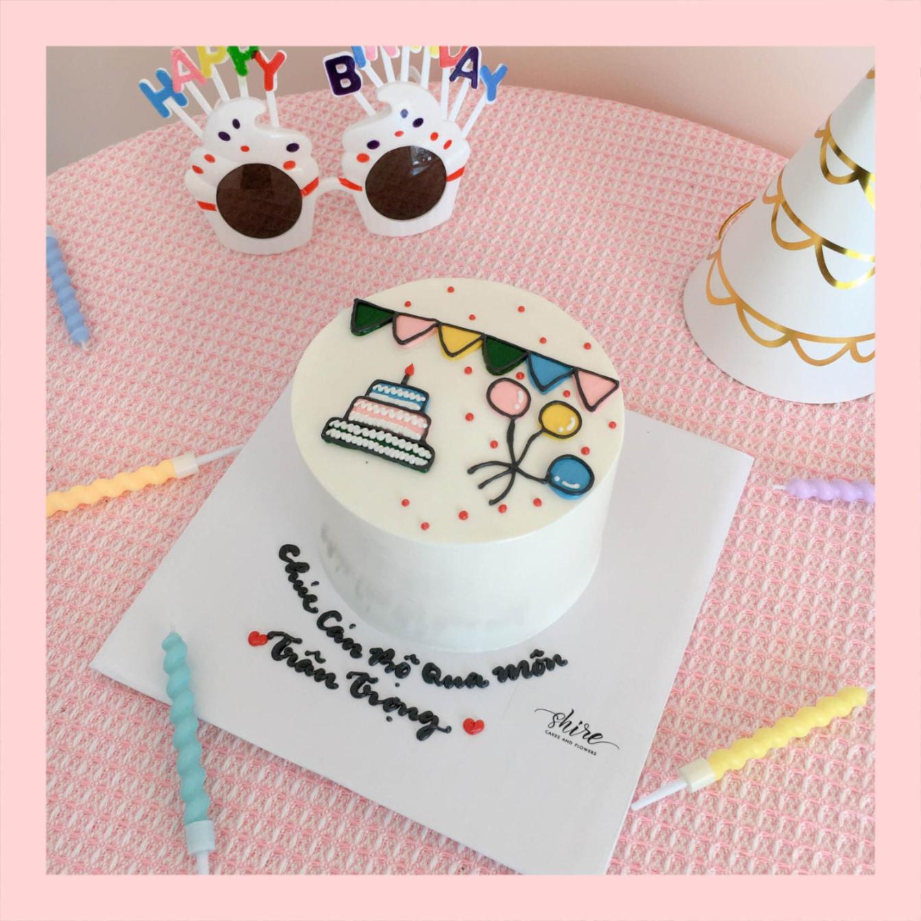 Bánh mini style Hàn Quốc -  Bánh kem bơ mini 10-12cm Korean style