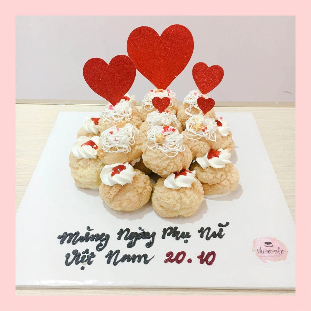 Su kem giòn sinh nhật đơn giản - Choux creme