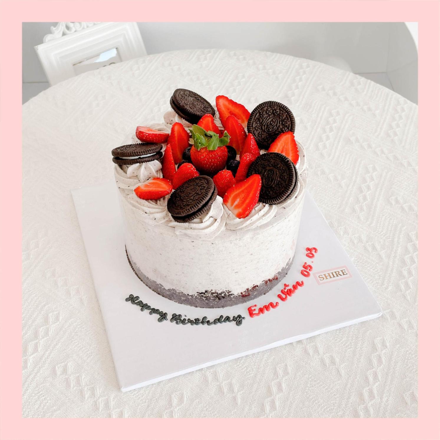 Bánh kem sữa oreo - Bánh kem sinh nhật