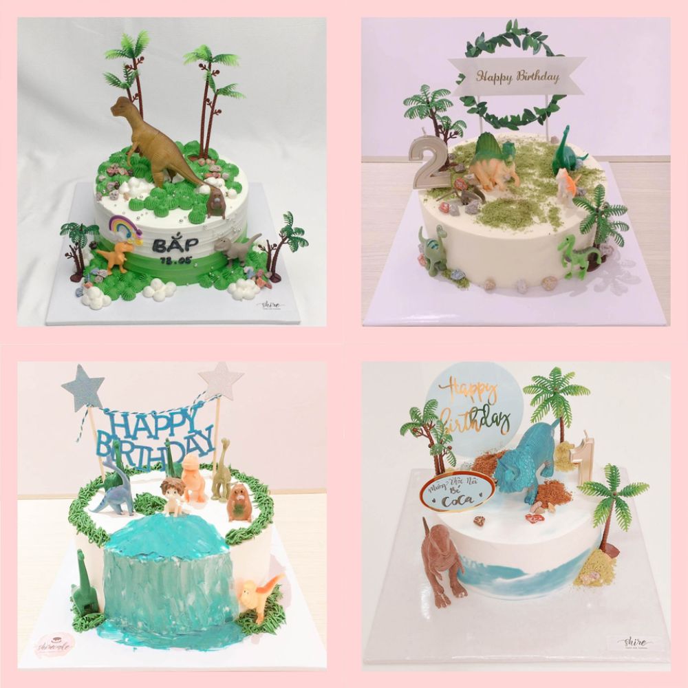 Bánh kem khủng long - Bánh sinh nhật bé trai