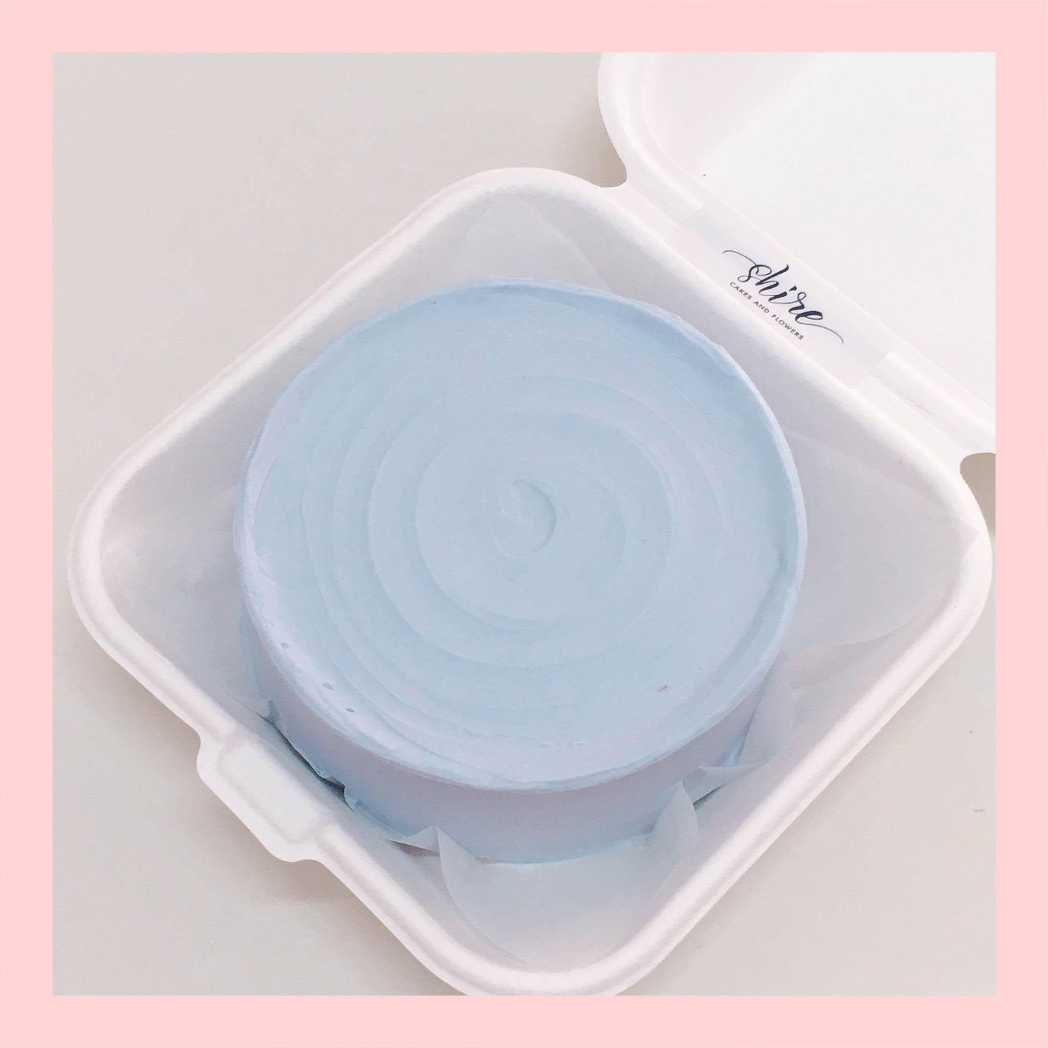 Mini Bento tone màu xanh dương - Bánh kem bơ mini hộp bã mía