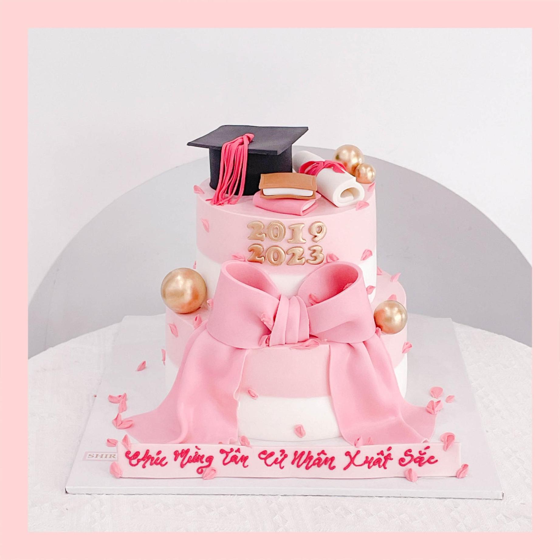 Bánh kem tạo hình nơ 3D xinh xắn cho bé gái - Bánh kem fondant