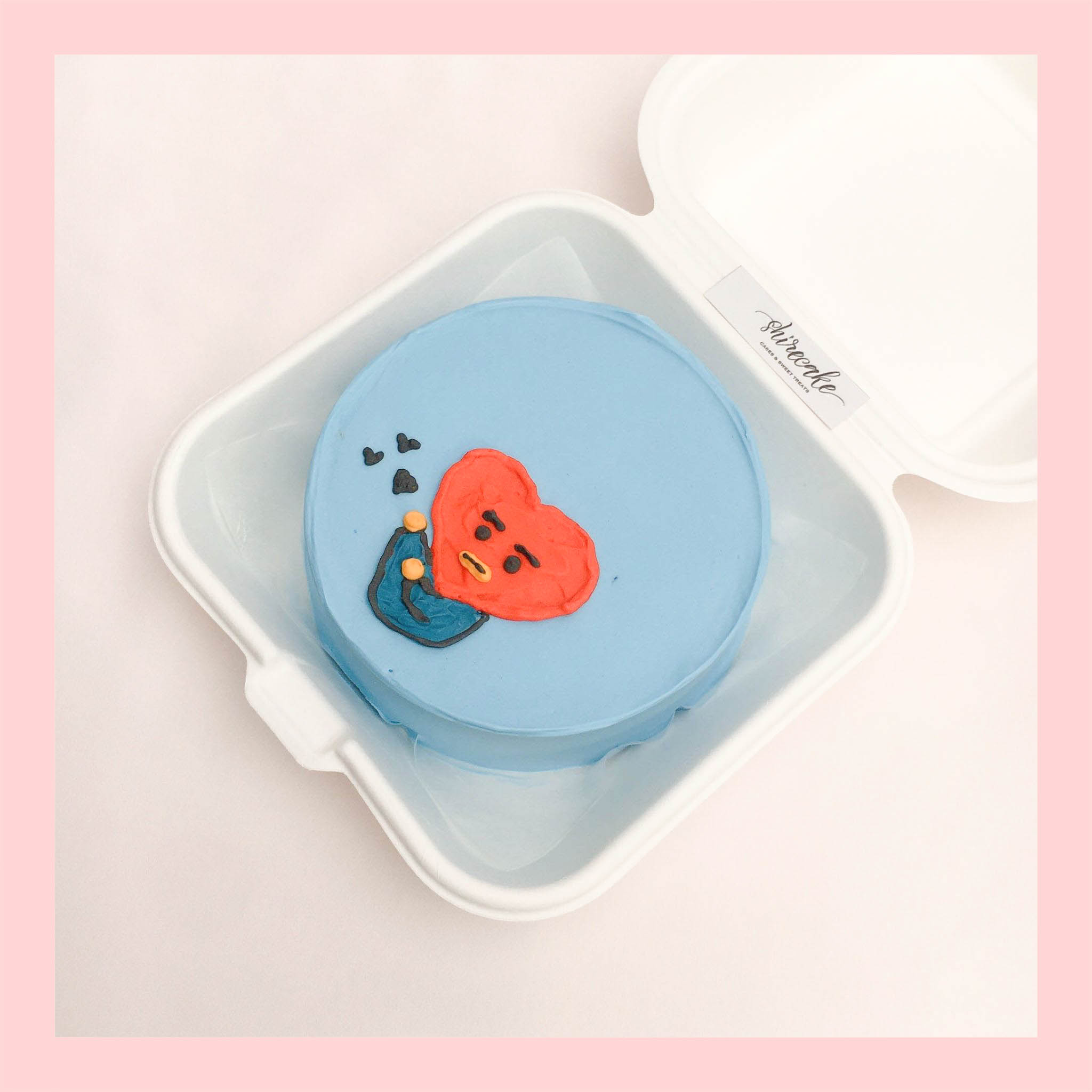 Mini Bento vẽ hình ngộ nghĩnh - Bánh kem bơ mini hộp bã mía