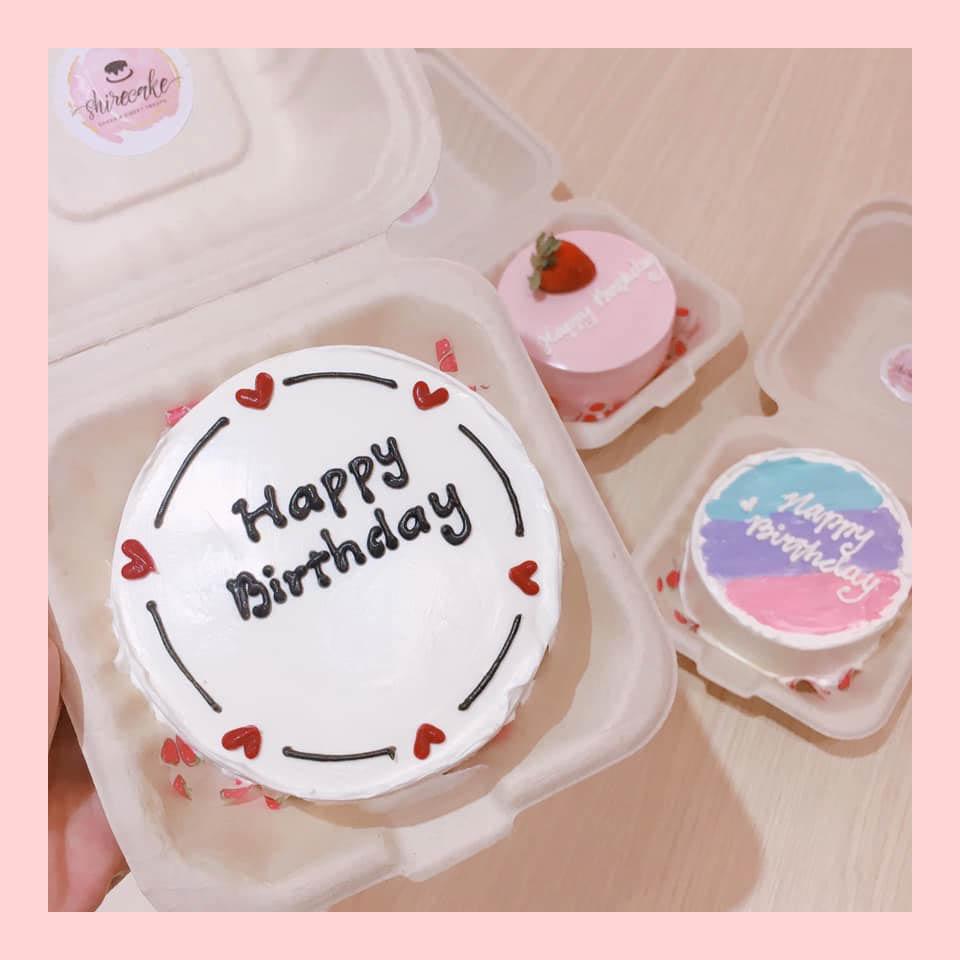 Mini Bento tình yêu - Bánh kem bơ mini hộp bã mía