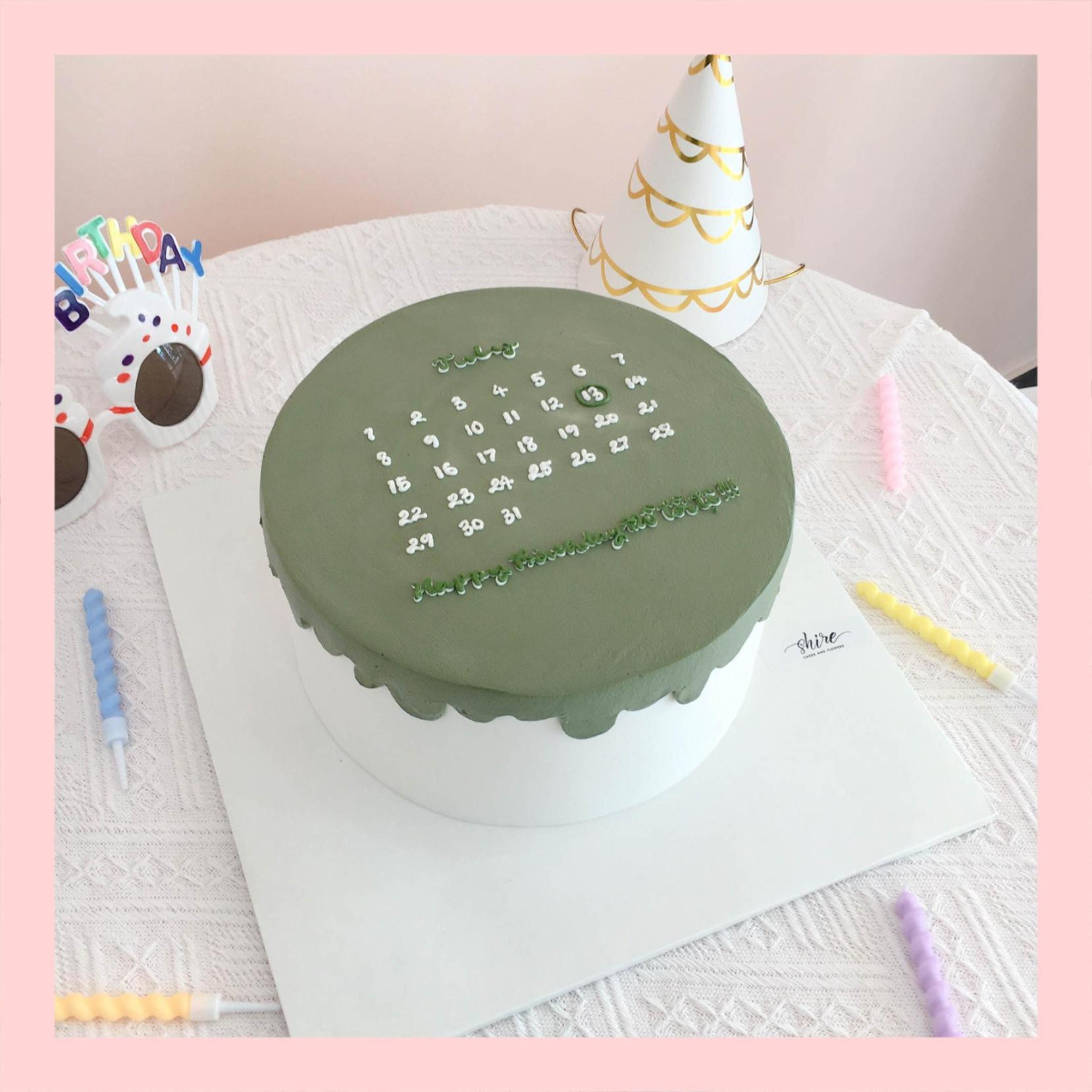 Bánh kem vẽ lịch - Bánh kem sinh nhật