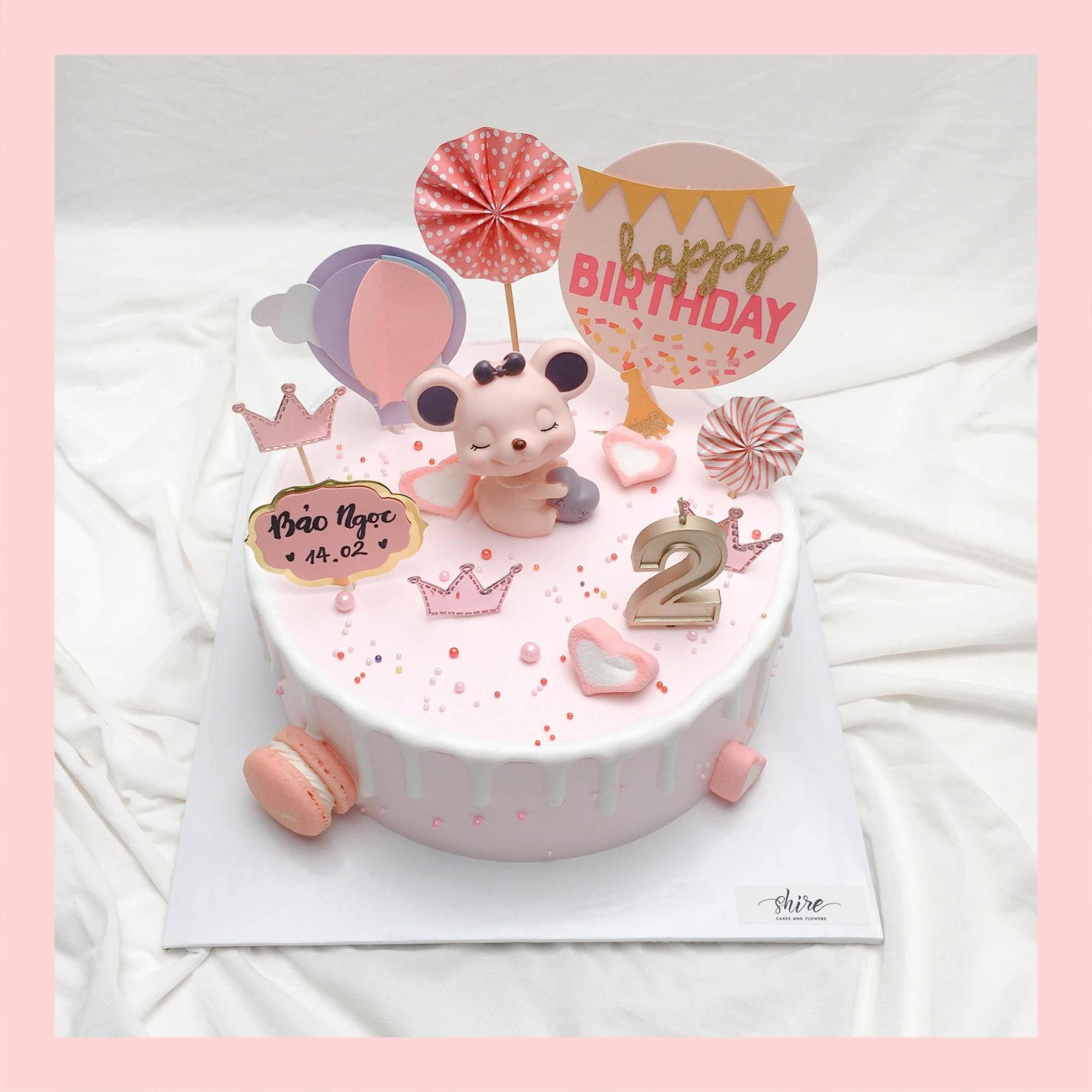 Tuyển chọn 999+ mẫu bánh sinh nhật 2 tầng đẹp cho bé gái với nhiều hình  dáng và màu sắc dễ thương