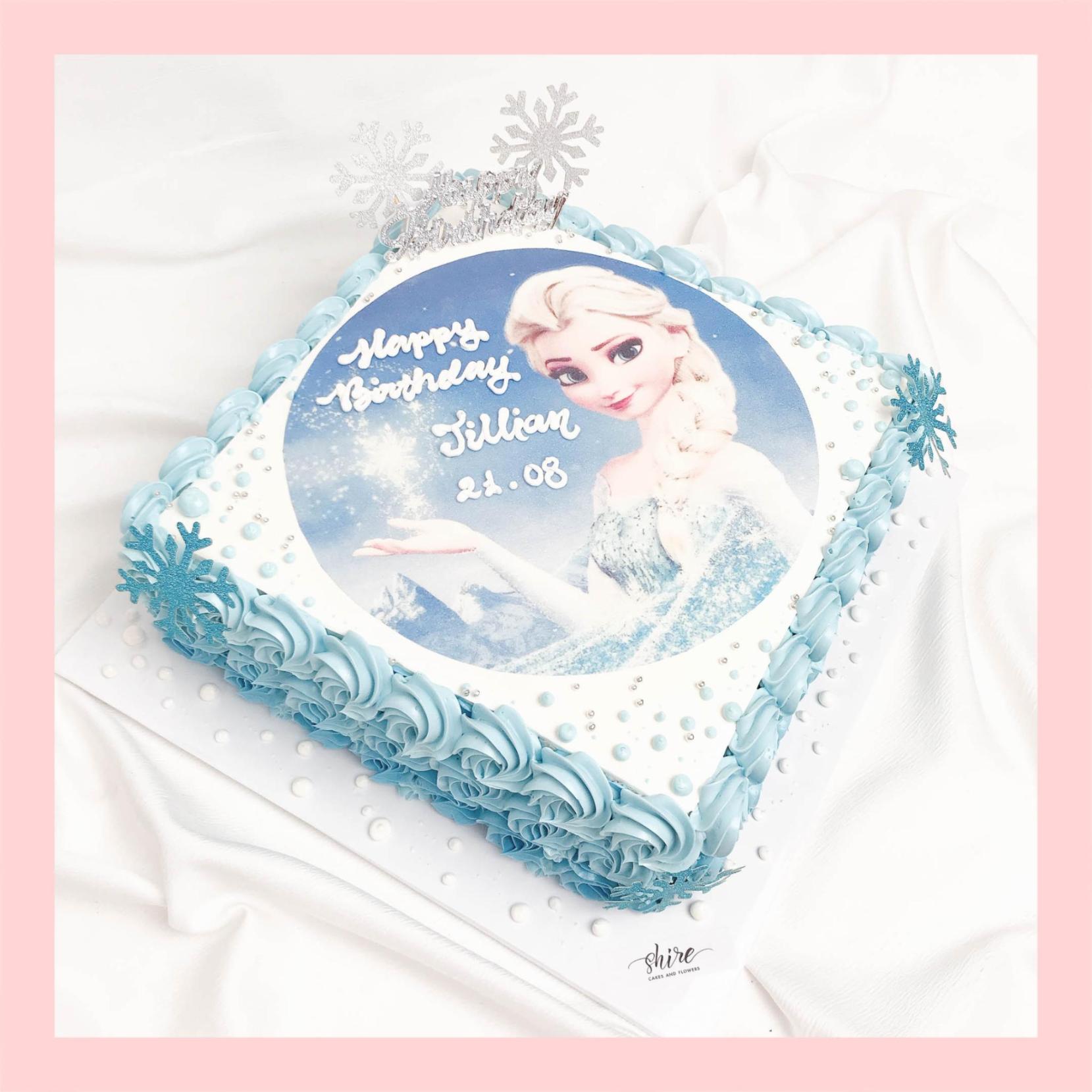 Bánh kem nữ hoàng băng giá Elsa - Bánh sinh nhật công chúa Disney