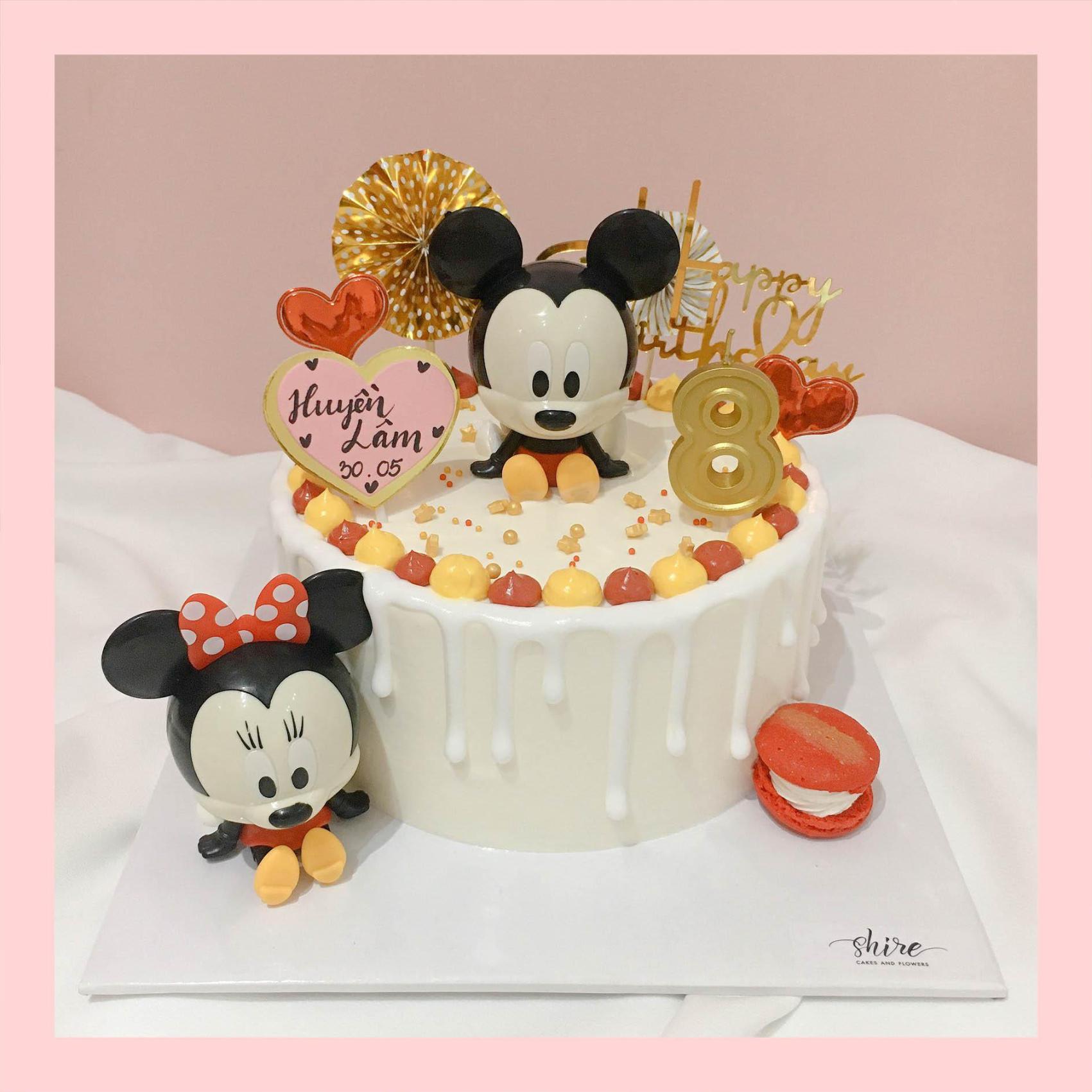 Bánh kem Gấu Pooh/Mickey - Bánh sinh nhật trẻ em