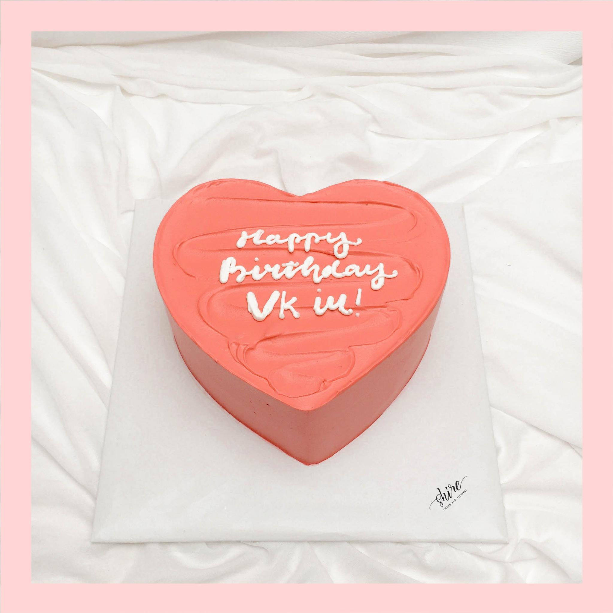 Bánh kem hình trái tim