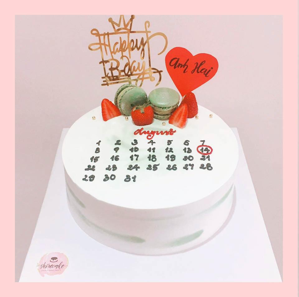 Bánh kem vẽ lịch - Bánh kem sinh nhật