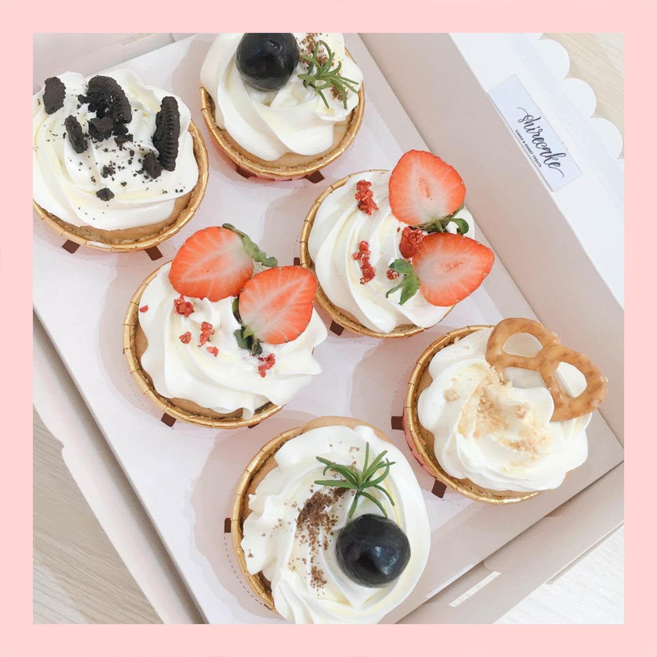 Set cupcake trái cây - Bánh sinh nhật dạng cupcake ổ