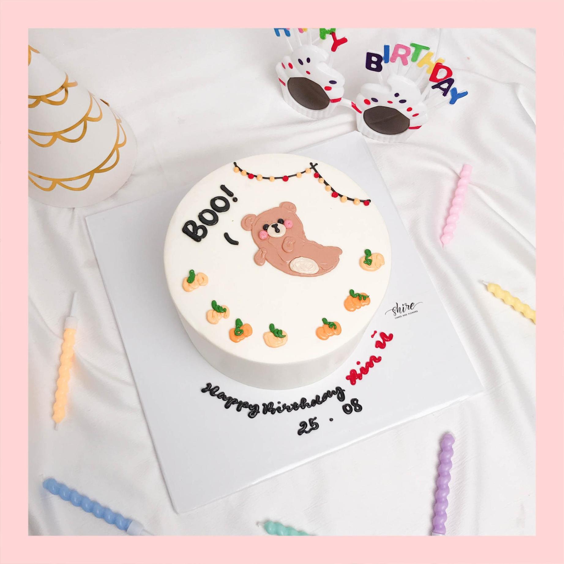 Bánh mini hình thú cute cho bé  - Bánh kem bơ mini 10-12cm