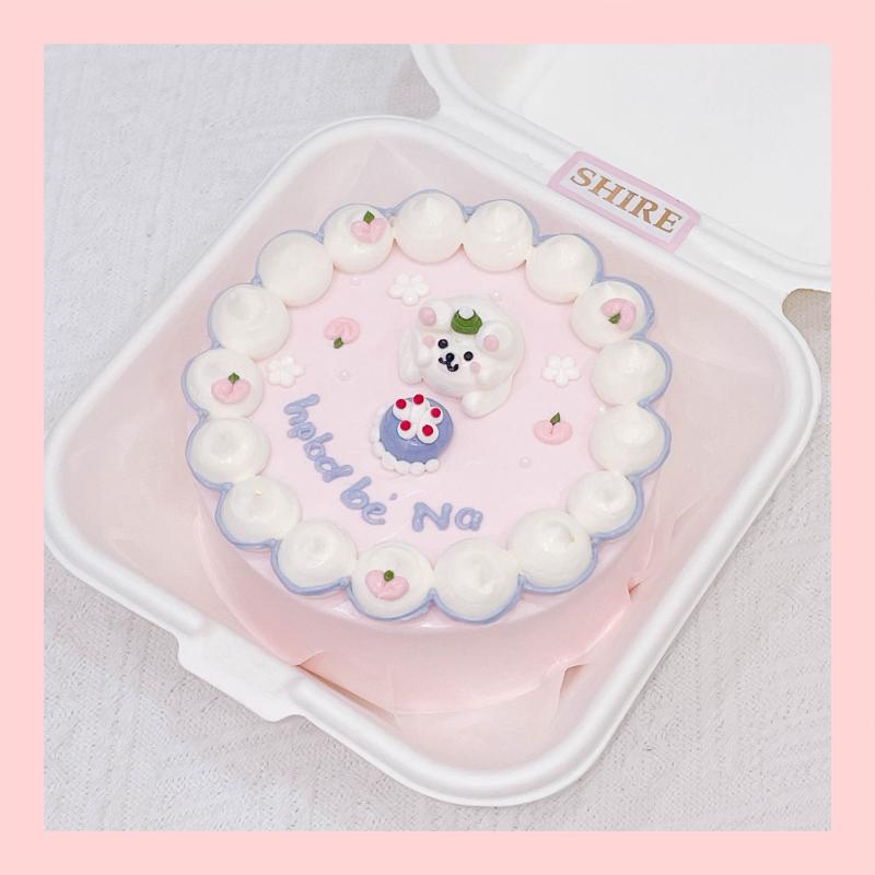 Mini Bento bắt kem 3D - Bánh kem bơ mini hộp bã mía