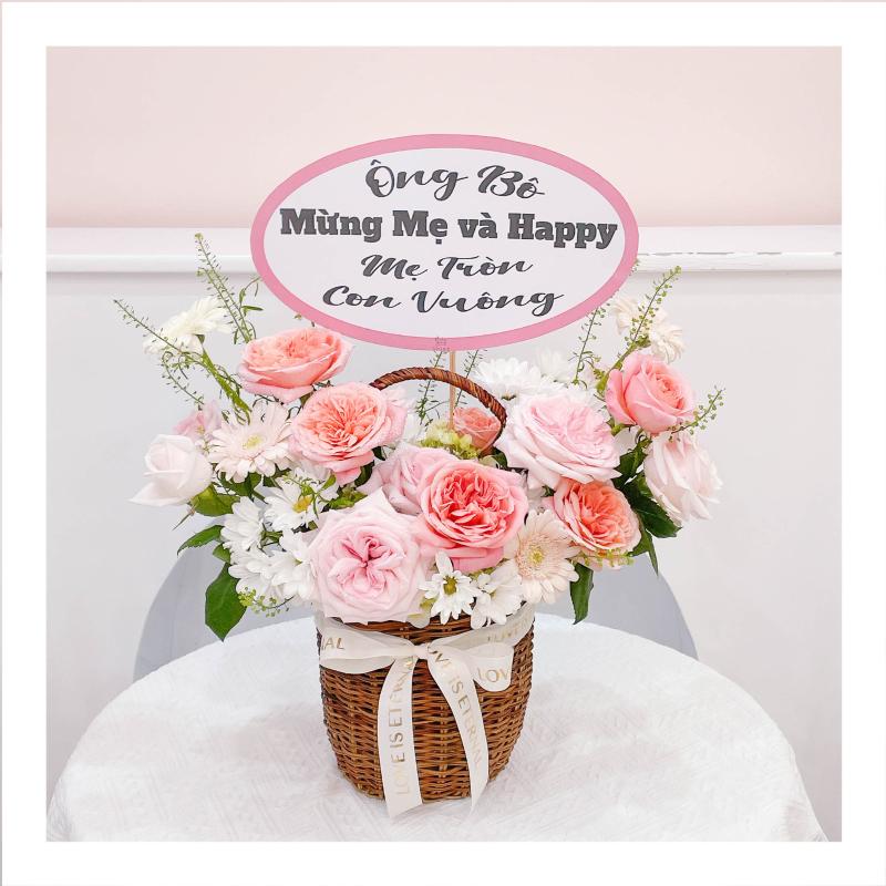 Giỏ hoa tươi mừng sinh nhật