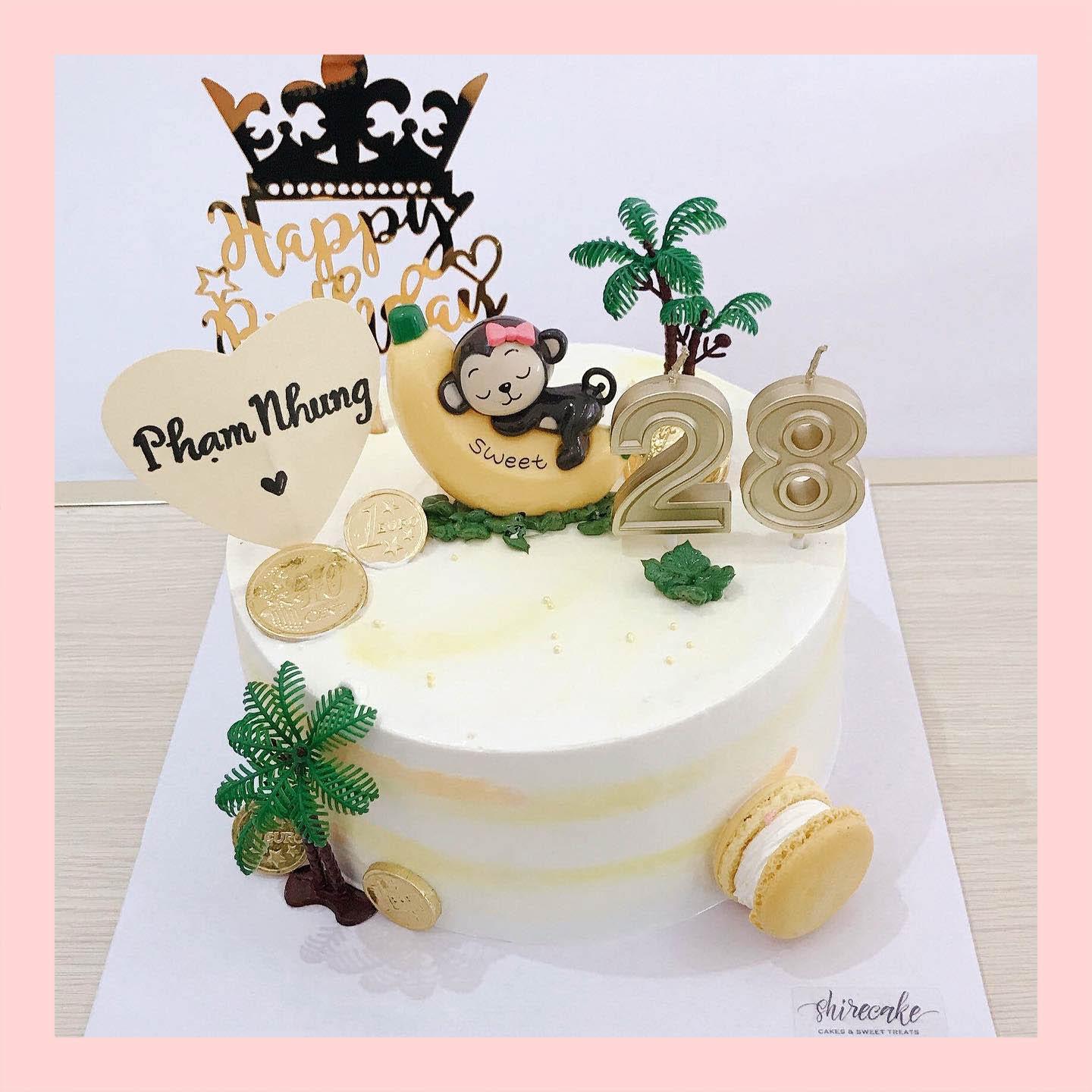 Bánh kem tuổi thân/con khỉ - Bánh sinh nhật trẻ em