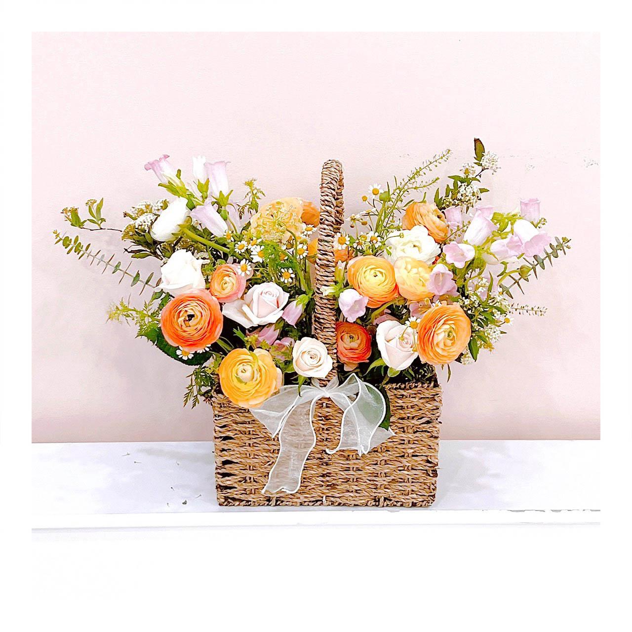 Giỏ hoa tươi mừng khai trương