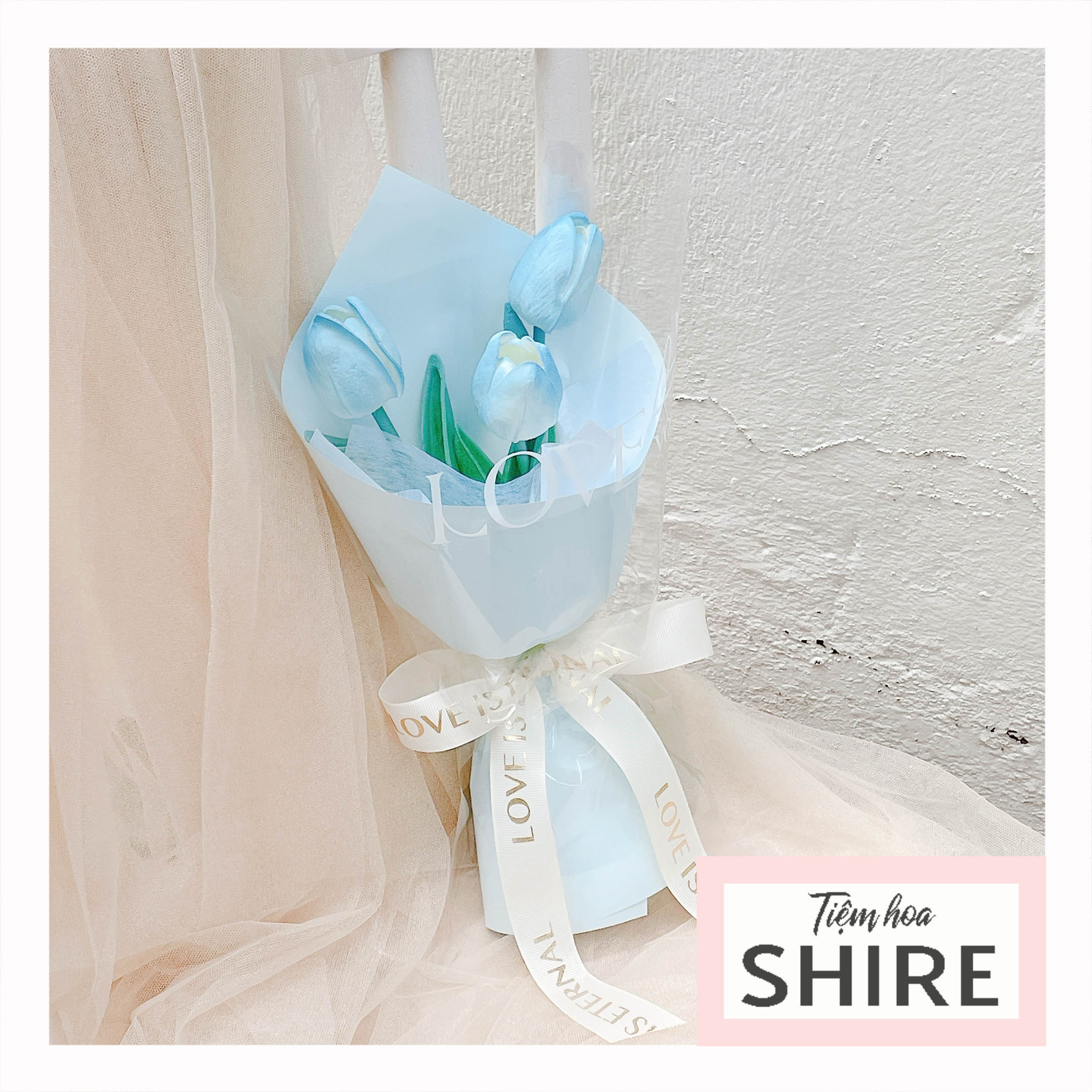 Hoa tulip PU dạng bó