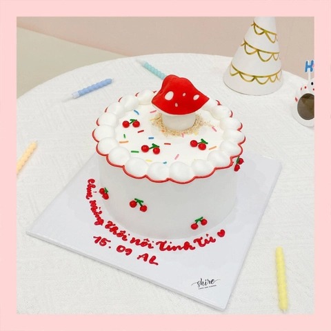 Bánh mini bơm thú 3D- Bánh kem bơ mini 10-12cm