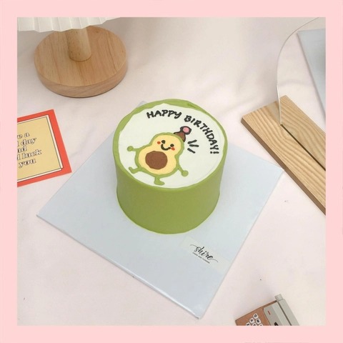 Bánh mini vẽ hình funny bựa - Bánh kem bơ mini 10-12cm