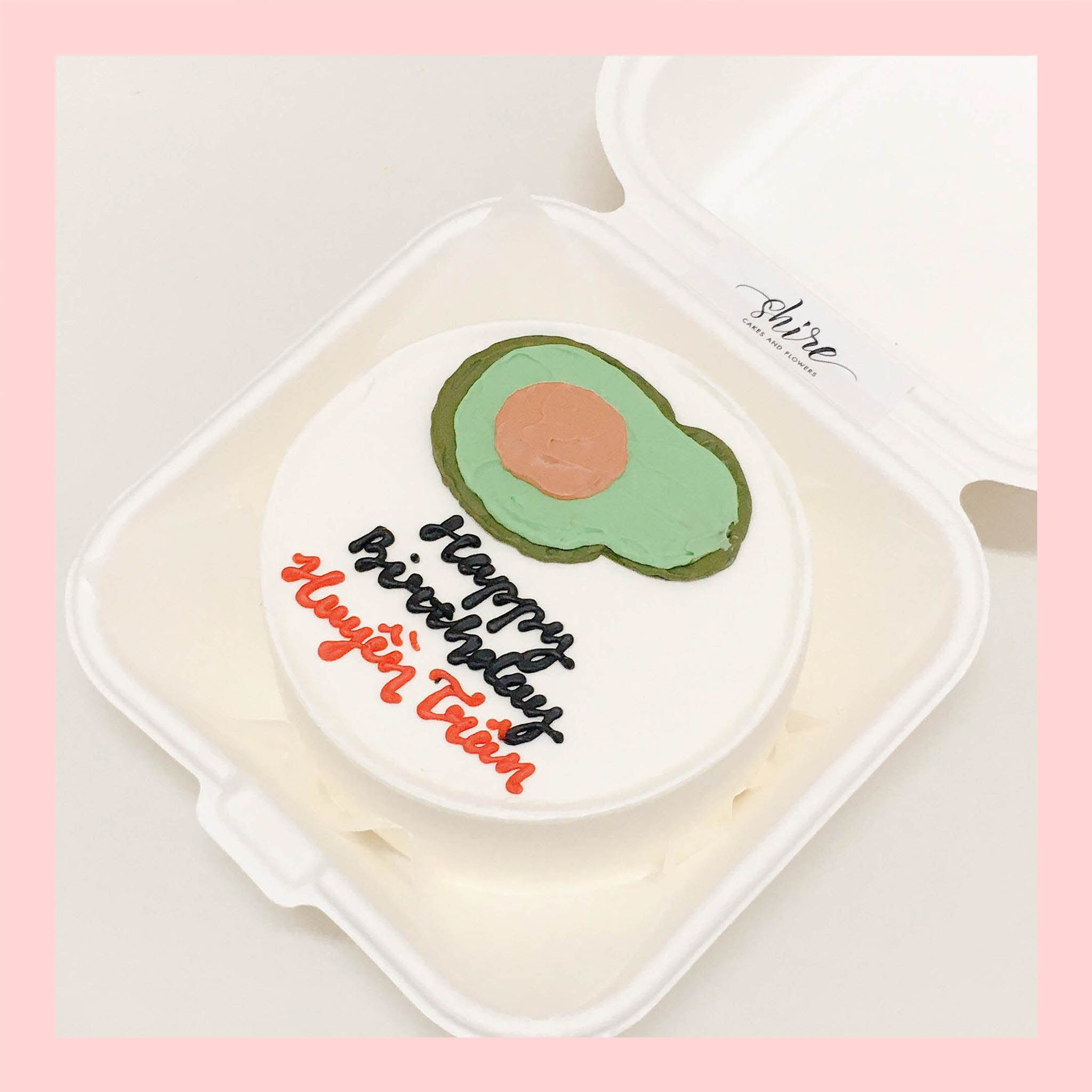 Mini Bento trái cây khác - Bánh kem bơ mini hộp bã mía