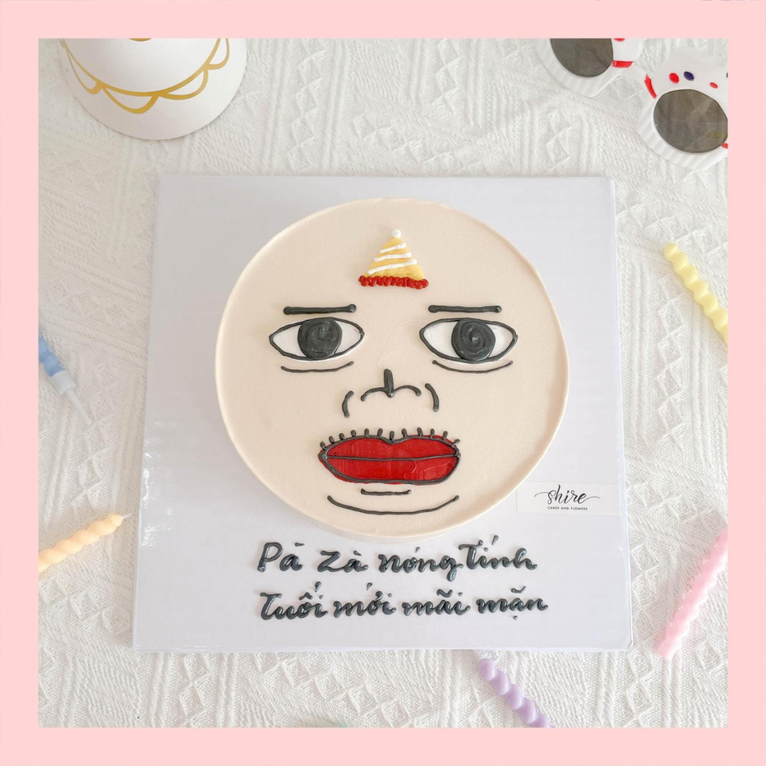 Bánh kem vẽ hình ngộ nghĩnh đáng yêu - Bánh kem sinh nhật