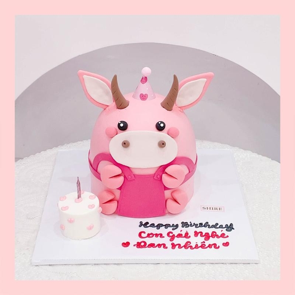 Bánh tạo hình Khủng Long/ con trâu/ con hổ/con rồng 3D - Bánh sinh nhật trẻ em