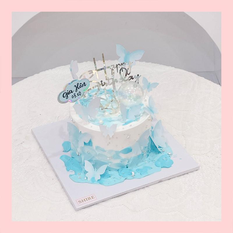 Bánh kem trang trí bướm - Bánh kem sinh nhật cho nữ