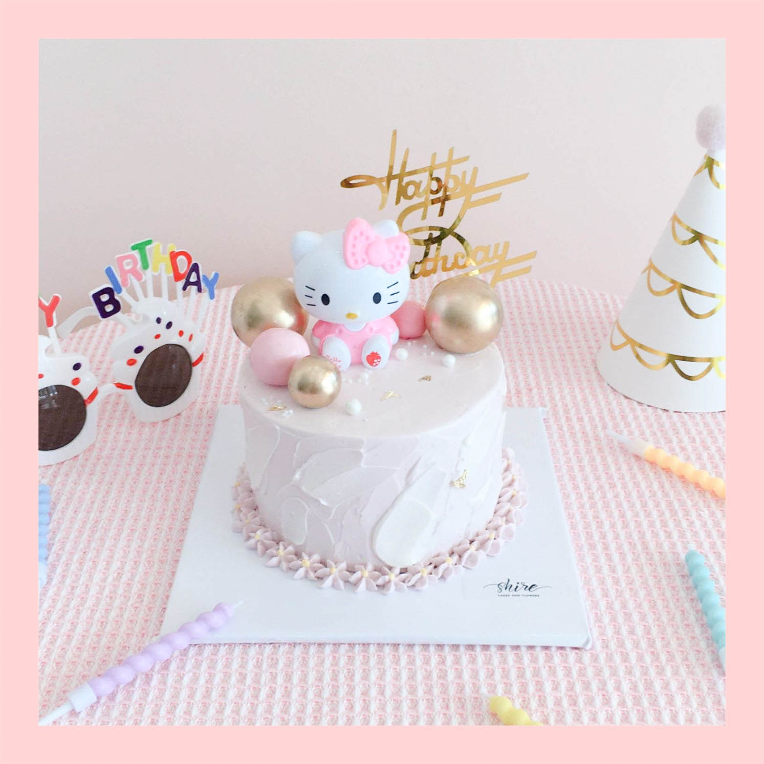 Bánh mini trang trí đồ chơi thú cute cho bé gái  - Bánh kem bơ mini 10-12cm