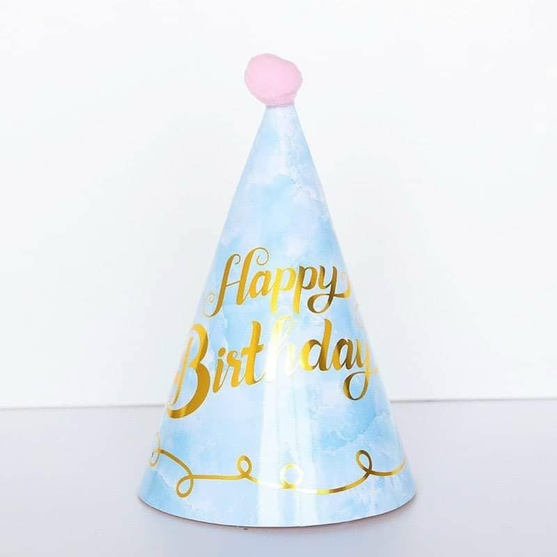 Mũ (Nón) sinh nhật giấy bóng Hàn Quốc