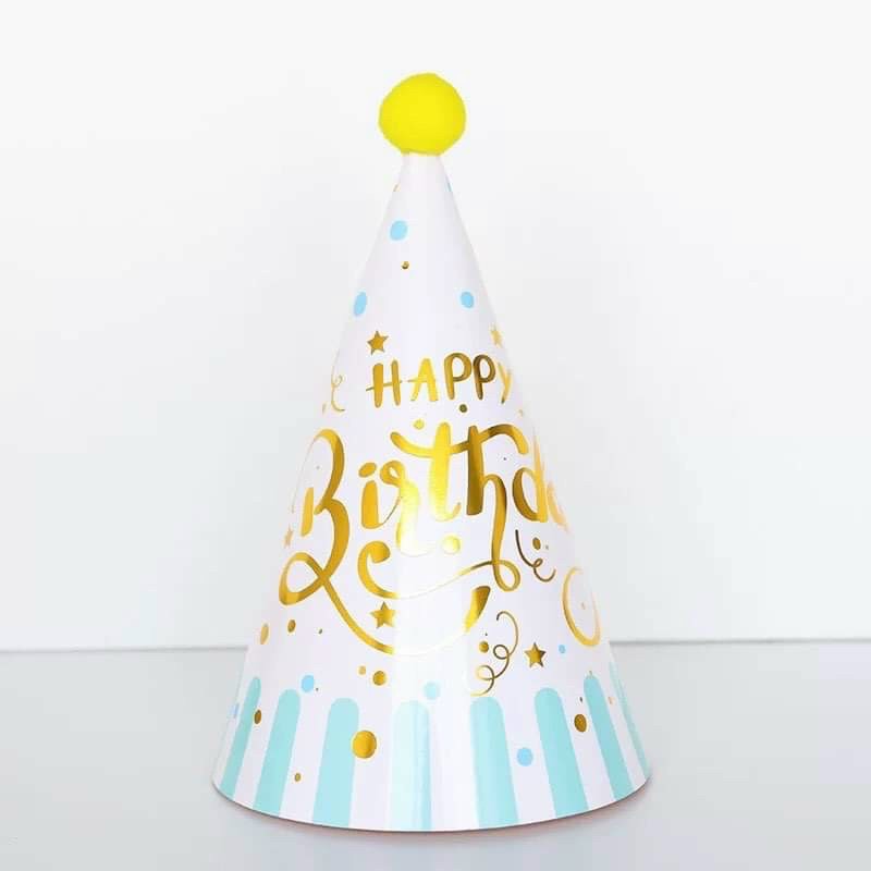 Mũ (Nón) sinh nhật giấy bóng Hàn Quốc