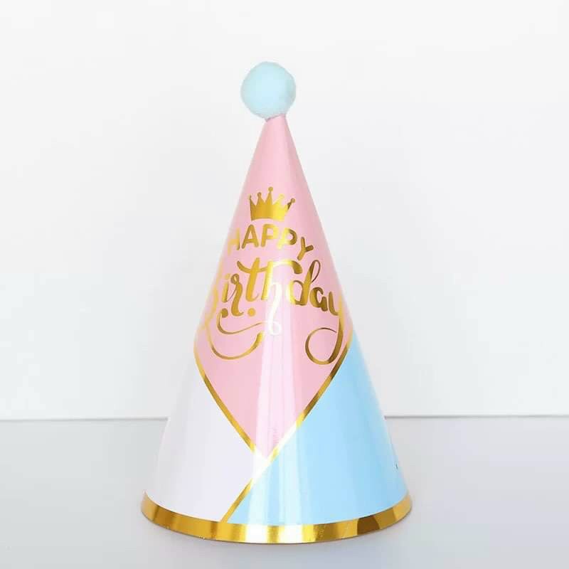 Mũ (Nón) sinh nhật giấy bóng Hàn Quốc