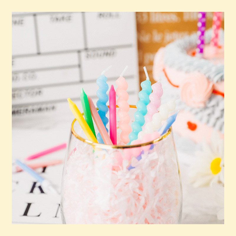 Nến xoắn Pastel Hàn Quốc cao cấp