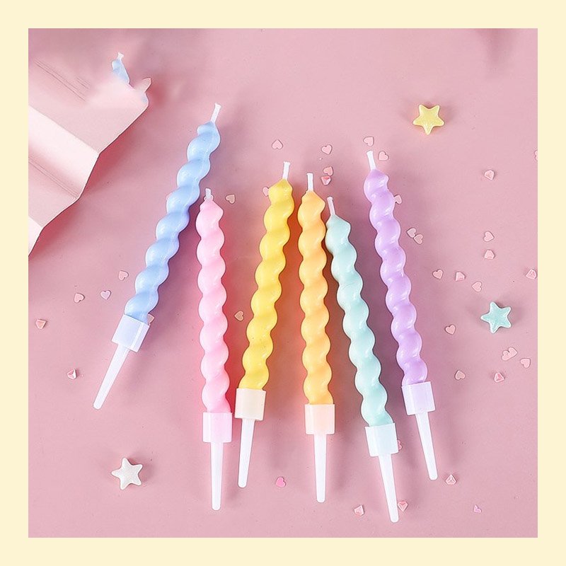 Nến xoắn Pastel Hàn Quốc cao cấp
