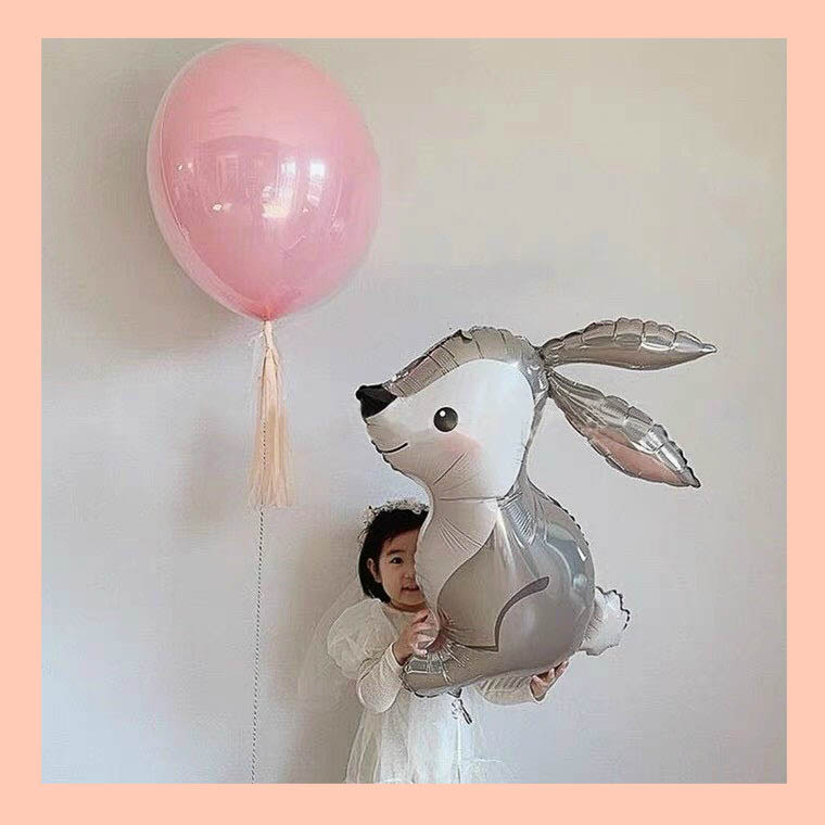 Phao lẻ - Hình thỏ xám